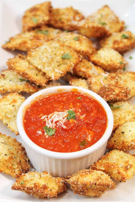 Air Fryer Ravioli - 2 Cookin Mamas Spinach Stuffed Ravioli, Ravioli Photography, Ravioli Air Fryer, Air Fryer Toasted Ravioli, Air Fryer Spinach, Air Fryer Ravioli, Stuffed Ravioli, Spinach And Cheese Ravioli, Pine Nut Pesto