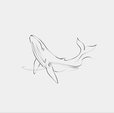 Abstract Whale Tattoo, 52 Hz Whale Tattoo, Whale Sketch Simple, Wale Tattoos Minimalist, Whale Tattoo Minimalist, Whale Tale Tattoo, Whales Drawing, Whale Tattoo Design, Tattoo Whale