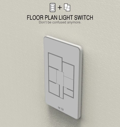 Floor Plan Light Switch by Taewon Hwang Switch Design, Real Estat, High Tech Gadgets, Take My Money, Yanko Design, Turn Off, Design Concept, My New Room, Melbourne Australia