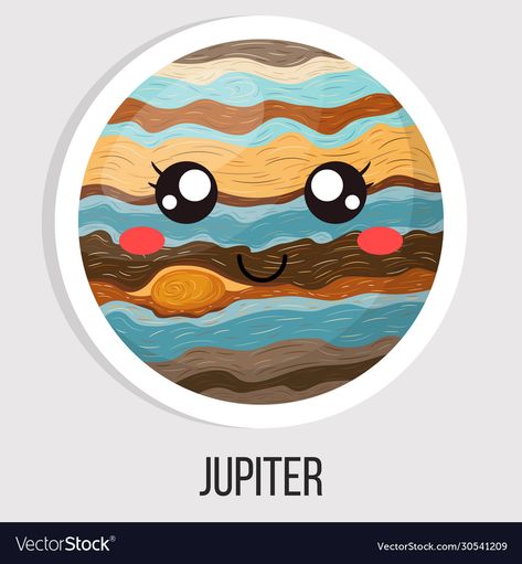 Solar System Cartoon, Solar System Clipart, Alphabet Wall Cards, Planet Crafts, Planets Images, Jupiter Planet, Planet Vector, Mars Planet, Planet Jupiter