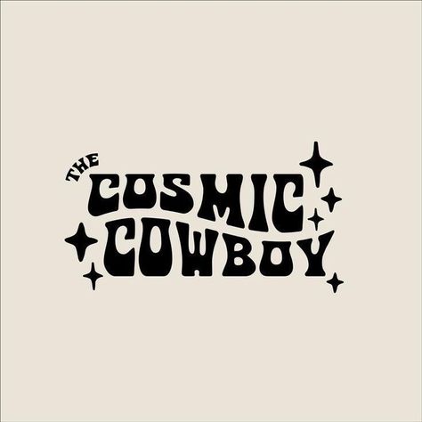 Cosmic Cowboy, Online Logo Creator, Whats Wallpaper, Logos Retro, Design Club, Vintage Logos, Logo Creator, Desain Buklet, Boho Logo