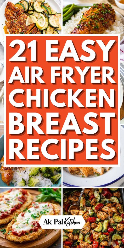 Discover the best air fryer chicken breast recipes for a quick and healthy meal. Make crispy, juicy chicken breast with these easy, low-carb, and gluten-free recipes. Elevate your weeknight dinners with flavorful, family-friendly recipes. Explore our collection of keto-friendly chicken recipes cooked to perfection in your air fryer. Enjoy a hassle-free cooking experience with these simple and quick dinner ideas. Must try these healthy air fryer chicken recipes. Easy Air Fryer Chicken Breast, Air Fryer Chicken Breast Recipes, Healthy Air Fryer Chicken, Air Fryer Chicken Recipes, Air Fryer Recipes Chicken Thighs, Fried Chicken Breast Recipe, Air Fryer Chicken Breast, Easy Air Fryer Chicken, Air Fryer Recipes Chicken Breast