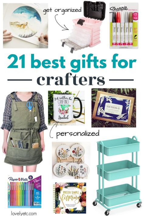 This gift guide for the crafty people in your life includes all kinds of fun and useful things that any crafter would love to open. From must-have craft supplies to fun subscription boxes and cute gear, this list is packed with gift ideas that are sure to inspire creativity. Goft Ideas, Custom Fabric Labels, Sharpie Paint Pens, Creative Gift Ideas, Best Subscription Boxes, Making Resin Jewellery, Useful Things, Budget Gift, Crafter Gift