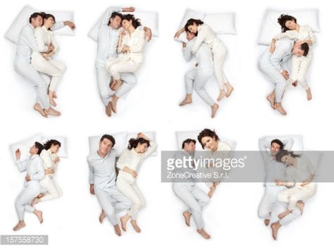 Stock Photo : composition of sleep pose beautiful love couple with pajamas isolated Sleeping Pose, Star Pillow, Couple Sleeping, Couple Poses Reference, Sleep Health, Body Reference Poses, Sleep Problems, Sleeping Positions, Head & Shoulders