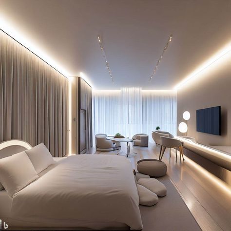 Living Room Indirect Lighting, Lightning Home Ideas, Indirect Lighting Bedroom, Lighting Ideas Living Room Ceiling, Led Strip Lights Bedroom, Led Light Art, Led Lights Bedroom Aesthetic, Townhome Ideas, Led Light Bedroom