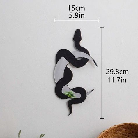 Like and Share if you want this Enchanting Black Snake and Crescent Moon Mirror Tag a friend who would love this! FAST US Shipping Buy one here ——> https://prehype.shop/enchanting-black-snake-and-crescent-moon-mirror/ #bestdeals #mystore Crescent Moon Mirror, Boho Mirror, Moon Mirror, Twist Pattern, Bohemian Art, Black Snake, Bedroom Ceiling Light, Boho Chic Decor, Boho Wall Decor