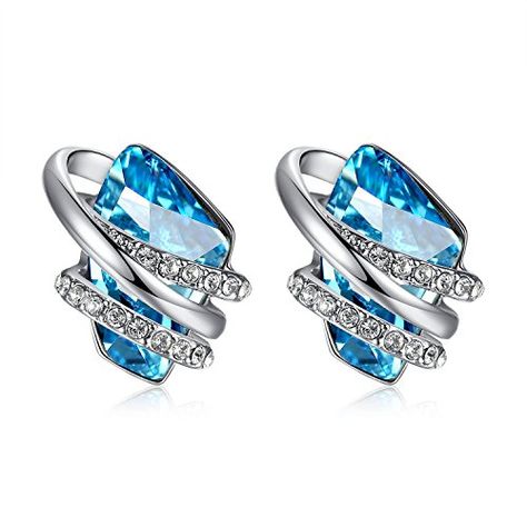 Presented by Miss New York Leafael Wish Stone Swarovski Crystal Focal Shape Silvertone Blue Earrings NickelLeadAllergy Free Luxury Gift Box >>> To view further for this item, visit the image link-affiliate link. #ReligiousRings Birthstone Crystals, Embossed Jewelry, November Birthstone Jewelry, Wedding Party Jewelry, Cubic Zirconia Earrings, Stone Studs, Crystal Ab, Zirconia Earrings, Crystal Stud Earrings