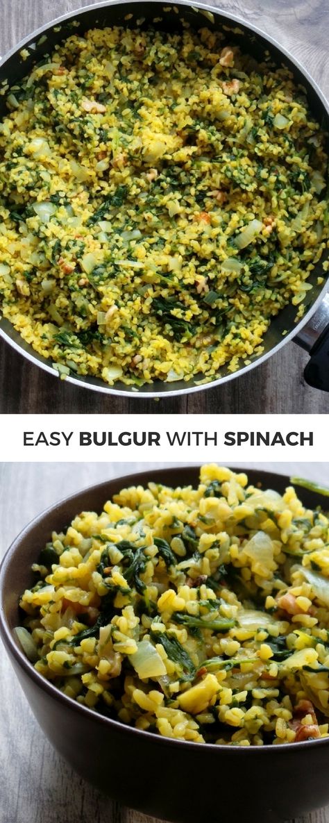 Simple Bulgur and Spinach Dinner Recipe - Beauty Bites Vegetable Beef Soup Instant Pot, Beef Soup Instant Pot, Vegetable Beef Soup Recipes, Bulgar Recipes, Soup Recipes Homemade, Spinach Dinner Recipes, Instant Pot Vegetable Beef Soup, Bulgur Wheat Recipes, Spinach Dinner