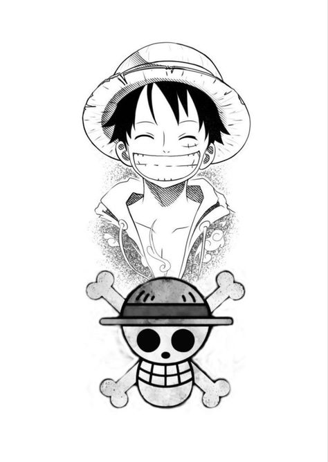 Monkey D Luffy Tattoo Ideas, Small One Piece Tattoo Ideas, One Piece Tattoo Stencil, Monkey D Luffy Tattoo, Luffy Tattoo Ideas, Luffy Tattoo, Cartoon Tattoo Ideas, Half Sleeve Tattoo Stencils, Pokemon Tattoos