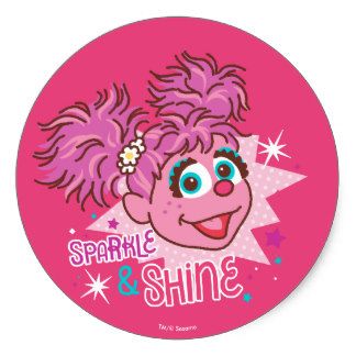 Sesame Street | Abby Cadabby - Sparkle & Shine Classic Round Sticker Abby Sesame Street, Abby Cadabby Sesame Street, Sparkle Quotes, Abby Cadabby, Pastel Design, Sesame Street Birthday Party, Sesame Street Party, Sesame Street Birthday, Pastel Designs