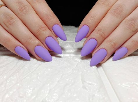 Matte Lilac Nails, Almond Nails Matte, Lilac Nails, Nails Matte, Nail Envy, Cool Nail Designs, Matte Nails, Wedding Nails, Almond Nails