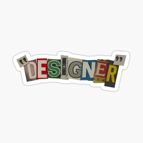 Designer Sticker for Sale by Spenceless Desig Stickers For Designers, Graphic Stickers Design, Graphic Designer Stickers, Laptop Design Stickers, Sticker Design Ideas Graphics, Sticker Design Aesthetic, Stickers Laptop Ideas, Stiker Brand, Stickers For Shirts