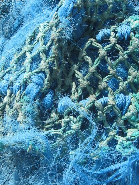 Luna was stuck in a fishing net. She was tugging on it as hard as she could but she couldn't get out. (Open rp) Ocean Textiles, Fishing Fashion, Water Fashion, Ocean Texture, Ocean Projects, Ocean Pollution, Ocean Design, Ocean Fashion, Fishing Nets