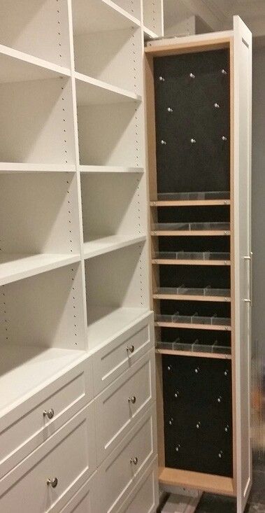 Clothing Cabinet, Custom Closet Storage, Jewelry Storage Cabinet, Master Closet Design, Closet Redo, Custom Closet Design, Dream Closet Design, Closet Design Layout, Closet Renovation