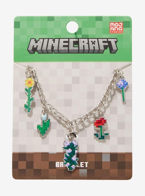 Minecraft Polymer Clay, Aroace Bracelet, Minecraft Jewelry, Minecraft Flowers, Minecraft Accessories, Minecraft Merch, Minecraft Items, Minecraft Gifts, Dory Finding Nemo