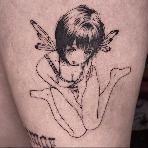 Grunge Anime Tattoo, Cute Anime Tattoos, Paznokcie Hello Kitty, Cute Tats, Kawaii Tattoo, Tattoo Collection, Cute Tiny Tattoos, Tatuaje A Color, Dream Tattoos