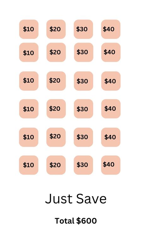 Just Save $600 perfect for anyone trying to save money for either wedding, vacation or even a start of an emergency fund. The size of the document once you are able to print it is 4.5x7.5 in. #Success #of #Art #Financial #Creating #to #Home #Money #the #Mastering #HomeTrends #Budgeting #Your #Path 800 Saving Challenge, Money Storage Ideas, Save Challenge, Money Saving Jar, Saving Coins, Saving Money Chart, Money Chart, Vacation Savings, Money Saving Methods