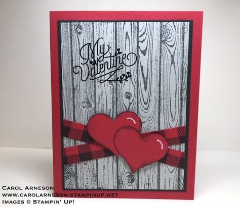 Valentine - Stampin up Valentine Cards With Cricut, Scrapbook Valentines Cards, Stampin Up Masculine Valentine Cards, Masculine Valentines Day Cards, Stampin Up Valentine Cards For Men, Valentine Stampin Up Cards, Stamping Up Valentines Day Cards, Stampinup Valentine Cards, Su Valentines Day Cards