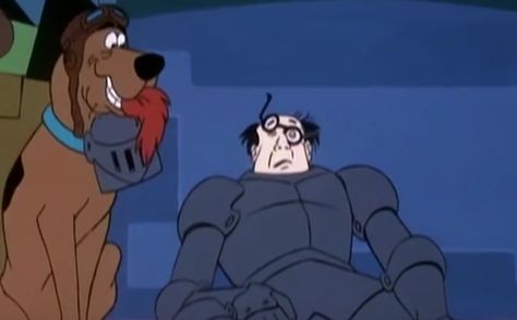 Scooby Doo unmasking the Black Knight Scooby Doo Images, Suit Of Armor, Blackest Knight, Animation Series, Series Movies, Scooby Doo, Family Guy, Fictional Characters, Art