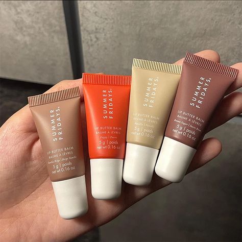 5g 4pcs Summer Fridays Mini Lip Butter Balm Set Moisturizing  vanilla beige Brown Sugar top quality Summer Friday, Lip Butter Balm, Lip Butter, Gift Kit, Summer Fridays, Beige Brown, Christmas List, Lip Makeup, Beauty Health