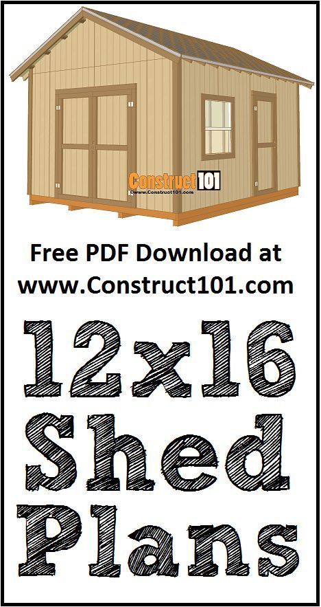 12x16 gable shed plans. Free PDF download, material list, drawings, and measurements. Shed Diy Plans, Shed Floor Plans Layout, Plans For Sheds How To Build, How To Build A Shed Step By Step, Shed 12x16, Lean To Plans Free, Build Your Own Shed Plans, Diy Storage Shed Plans Free, 10 X 20 Lean To Shed Plans