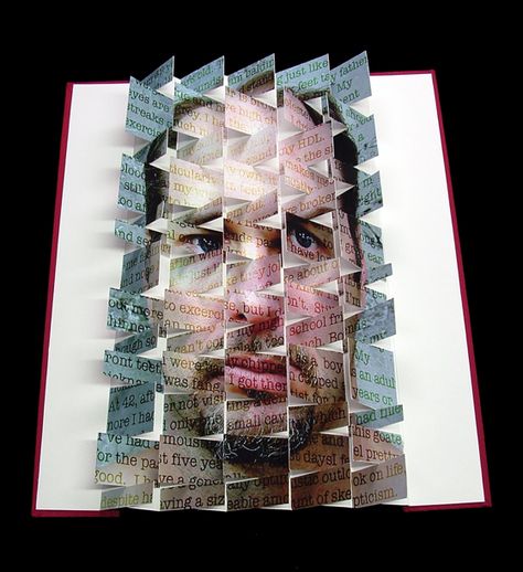 James Bailey, inkjet flag book Flag Book Ideas, Accordian Book, Digital Portrait Illustration, Book Art Projects, Accordion Book, Up Book, Diy Book, Handmade Books, Book Binding