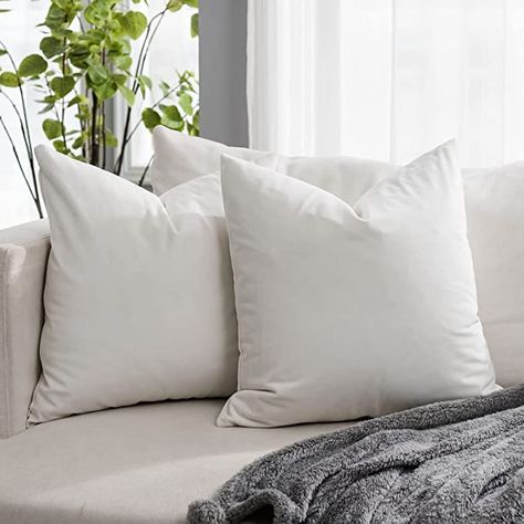 Amazon.com: QUAFOO Olive Velvet Decorative Lumbar Throw Pillow Covers 12x20,Pack of 2 Luxury Solid Soft Cushion Case for Sofa Couch Bed : Everything Else White Couch Pillows, Couch Velvet, Den Design, Olive Velvet, Pillow Cover With Zipper, Bed Luxury, Sofa Bed Living Room, White Couch, Soft Throw Pillows