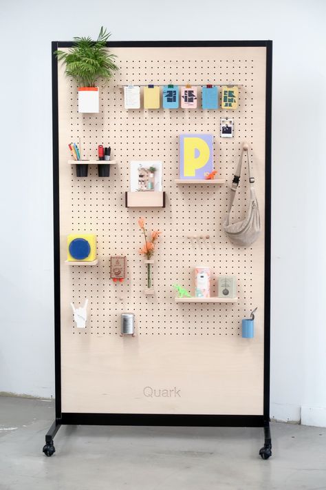 Mobile and freestanding Pegboards - Quark Large Pegboard, Desk Dividers, Movable Walls, Carpentry Workshop, Company Signage, Space Dividers, Simple Face, Custom Signage, Work Tools