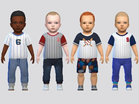 Sims 4 Cc Infant Clothes Male, Infant Outfits, Sims 4 Men Clothing, Sims 4 Male Clothes, Sims Inspiration, Sims 4 Tsr, Cc Clothes, Sims 4 Children, Sims 4 Body Mods