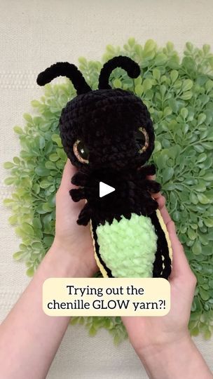 13K views · 3.8K reactions | Plush low-sew firefly pattern is coming soon! 🌱 I tried out the new DIY Glow Chenille yarn from @lionbrandyarn and it’s so perfect for this firefly!! It’s not soft to work with but I actually really like the different texture for the glow-section of the firefly’s body, and it glows INCREDIBLY well. 😮

24mm eyes from: @across.theyarniiverse 👌 | Amigurumi Pattern Designer | The Game · How We Do Lightning Bug Crochet Pattern, Glow Yarn Ideas, Firefly Crochet Pattern Free, Glow In The Dark Yarn Ideas, Crochet Firefly, Firefly Craft, Lighting Bugs, Crochet Garden, Diy Glow