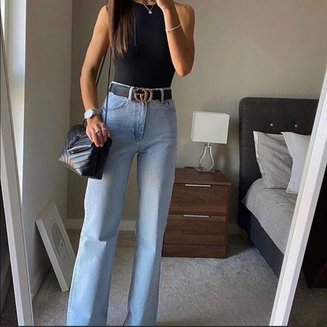 Halter Bodysuit Outfit, What Em Wore, Instagram Planning, Looks Pinterest, Zara Outfit, Body Suit Outfits, Looks Chic, Mode Inspiration, Looks Vintage