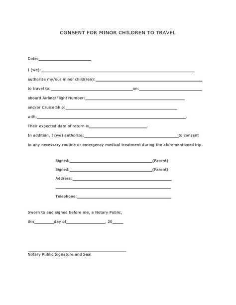 Download child travel consent form 17 Parent Consent Letter, Consent Letter Sample, Permission Slip Template, Child Travel Consent Form, Consent Letter, Permission Slip, Parental Consent, Job Application Form, Consent Forms