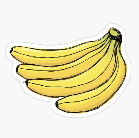 Sticker featuring a loose doodle drawing of a bunch of bananas. Durable and water-resistant vinyl decals. Ideal for decorating laptops, phones, windows, tablets, binders, lockers, helmets, water bottles, and more! Vegetables Activities, Flower Making With Paper, Bunch Of Bananas, Banana Sticker, Drawing Sticker, Hanging Craft, Paper Wall Hanging, Tree Stickers, Diy Fashion Hacks