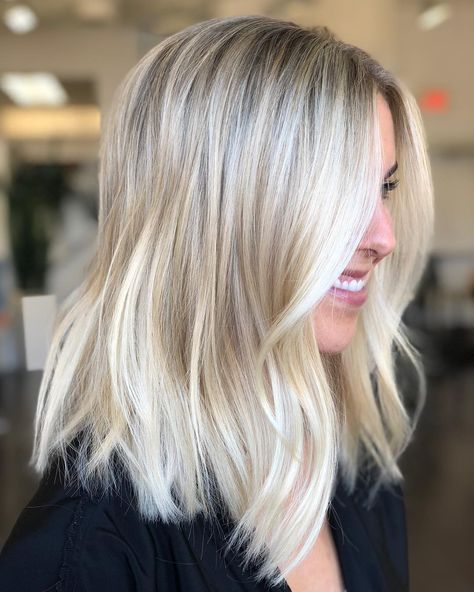 @colorbyashley: Buttery Blonde ✨@colorbyashley haircut by @jenniehairartist • Buttery Blonde, Long Bob Haircuts, Long Bob Hairstyles, Brown Blonde Hair, Long Bob, Blonde Balayage, Blonde Hair Color, Balayage Hair, Bobs Haircuts