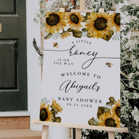 Honey Bee Baby Shower, Bee Gender Reveal, Sunflower Baby Showers, Bee Baby Shower Theme, Mommy To Bee, Bee Baby, Baby Shower Supplies, Baby Shower Inspiration, Bee Baby Shower