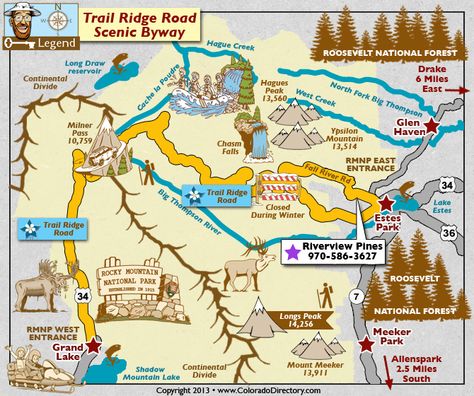 Trail Ridge Road Scenic Byway Map, Colorado Vacation Directory Alpine Loop Colorado, Adventure 4x4, Silverton Colorado, Alpine Loop, Jeep Trails, Ouray Colorado, Rocky Mountain National Park Colorado, Road Trip To Colorado, Southwest Colorado