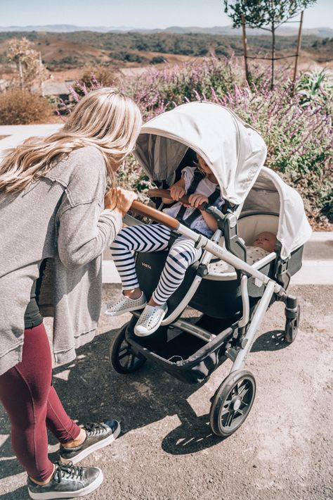 Reasons Why I Love the UPPAbaby Vista Stroller Now That I Have Two Kids! - A Touch of Pink Stroller Pictures Instagram, Vista V2 Stroller, Uppa Baby Stroller, Double Stroller For Infant And Toddler, Double Baby Strollers, Uppababy Bassinet, Girl Strollers, Uppababy Vista Stroller