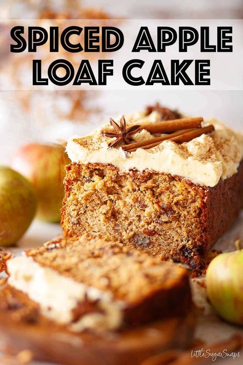 Apple And Ginger Cake, Cooking Apple Recipes Uk, Apple Cake Loaf, Apple Spice Loaf, Christmas Loaf Cakes, Cinnamon Apple Loaf, Spice Loaf Cake, Apple Loaf Cake, Cooking Apples