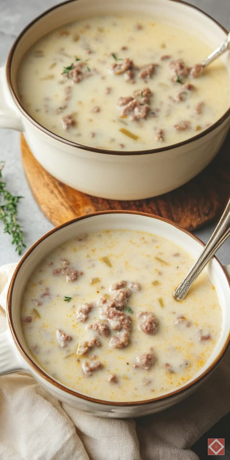 Discover the viral “Meat Cereal” carnivore sausage soup recipe that’s taking the internet by storm. Perfect for your Carnivore Diet Recipes & Ideas board, this delicious and hearty soup is easy to make and packed with savory sausage flavor. Save this pin and click for the full recipe and step-by-step instructions. Enjoy a comforting and carnivore-friendly meal that’s perfect for any occasion. Healthy Flavorful Soups, Carnivore Beef Soup Recipes, Carnivore Meatball Soup, Animal Based Soup Recipes, Carnivore Ground Beef Soup, Carnivore Soup Ideas, Smoked Soup Recipes, Carnivore Cheeseburger Soup, Animal Based Soup