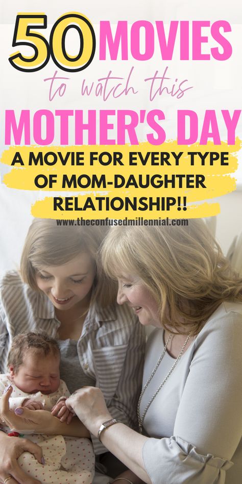 Mother Daughter Movies To Watch, Movies To Watch With Mom, Mother Daughter Movie Night, Mother Daughter Movies, Movie Basket, Type Of Relationship, Film Night, Kids Gift Ideas, Exhausted Mom