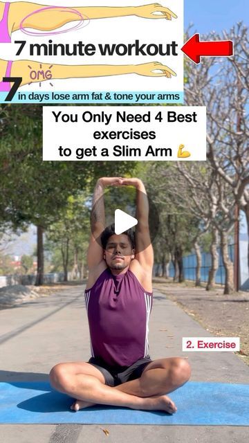 Yoga For Arm Fat Loss, Armpit Exercises, Exercise For Arm, Visceral Fat Exercises, Reduce Arm Fat Exercise, Arm Fat Exercises, Reduce Arm Fat, Fat Yoga, Good Arm Workouts