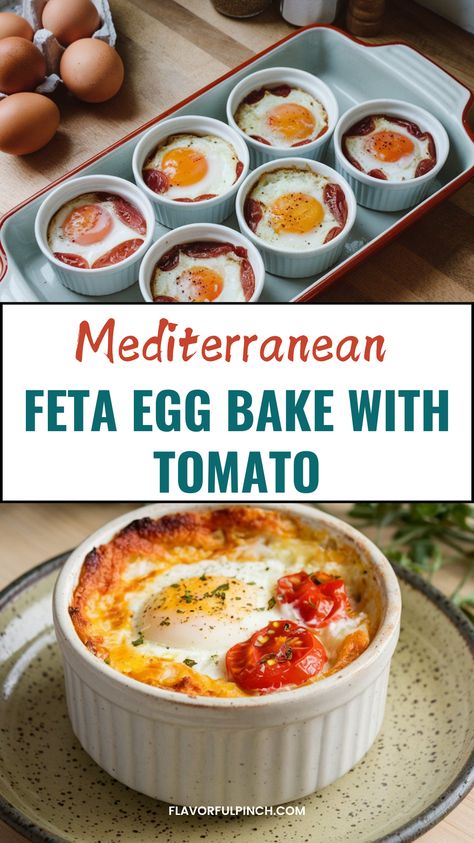 This wonderful baked feta eggs recipe is a delicious breakfast or lunch. This Mediterranean inspired baked egg dish is so easy to make!
Individual Egg Bake Recipes, Baked Cottage Cheese Eggs, Mediterranean Eggs, Mediterranean Breakfast Recipes Mediterranean Feta Egg Bake, Eggs With Feta Cheese, Baked Feta Eggs, Eggs Cottage Cheese Breakfast, Baked Cottage Cheese Eggs, Breakfast Recipes High Protein, Egg Bake Recipes, Mediterranean Eggs, Mediterranean Breakfast Recipes