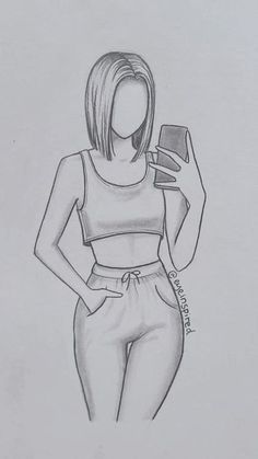 Drawings Girls Sketches, Drawing Outfits Sketches, Girl Drawing Sketches Simple, Drawing Ideas Easy Girl, Cute Outfit Drawings, Easy Girl Drawings, Body Drawing Ideas, Best Friend Drawing Sketches, Cute Girl Drawing Easy