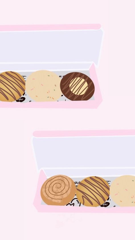 A phone wallpaper with the famous Crumbl Pink Box filled with a variety of the weekly specialty flavors. We will take both boxes please! A good reminder to get the weekly flavors before it is too late. #mobilewallpaper #pinkbox #crumblcookies Box Wallpaper, A Phone Wallpaper, Crumbl Cookies, Pink Box, Too Late, Phone Wallpaper, Pink