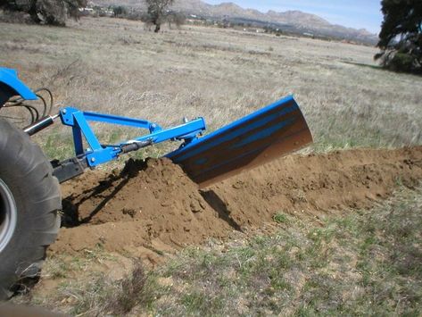 No Backhoe? No Problem! How to Dig Without a Backhoe - Page 6 of 8 - TractorByNet 8n Ford Tractor, John Deere 318, Atv Implements, Drainage Ditch, Homemade Tractor, Post Hole Digger, Tractor Idea, Tractor Seats, Small Tractors