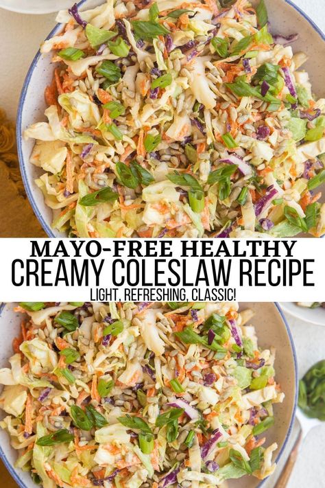 Healthy Creamy Coleslaw made with basic wholesome ingredients for an amazing side dish or condiment! This easy to prepare recipe will bedazzle your friends and family. #coleslaw #sidedish #lowcarb #keto #healthy #paleo #whole30 Healthy Cole Slaw, Healthy Coleslaw Dressing, Healthy Coleslaw Recipe, Paleo Coleslaw, Traditional Coleslaw Recipe, Healthy Coleslaw Recipes, Healthy Coleslaw, Coleslaw Recipe Easy, Keto Healthy