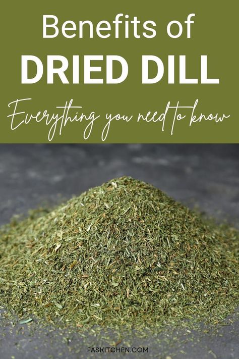 A close-up image of dried dill leaves in a jar with a wooden spoon. Learn about the nutrition, benefits, and versatile uses of dried dill in this comprehensive guide. Dill Uses, Dill Plant, Dried Dill, Kitchen Tricks, Drying Dill, Creative Kitchen, Aromatic Herbs, Herb Seeds, Culinary Skills