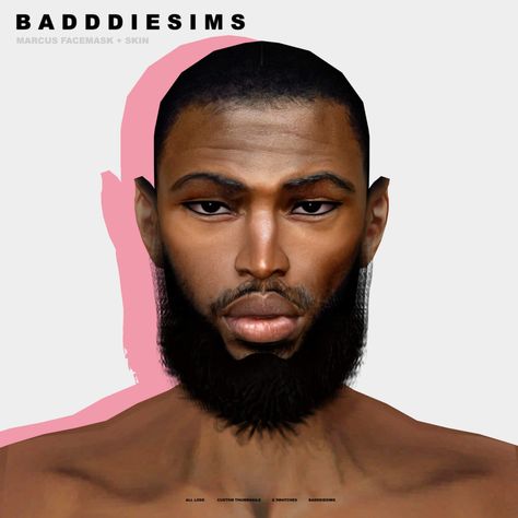 Sims 4 Face Mask, Sims 4 Male Clothes, Afro Men, Sims 4 Black Hair, Black Beards, Sims 4 Cc Makeup, Sims 4 Cc Skin, Tumblr Sims 4, Sims Four