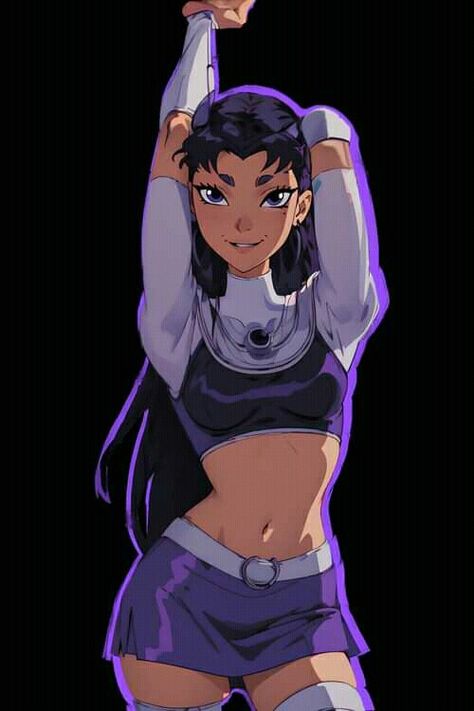 Teen Titans Blackfire, Fire Art, Black Fire, Star Wars Artwork, Dynamic Poses, Young Justice, Cultura Pop, Teen Titans, Dc Universe