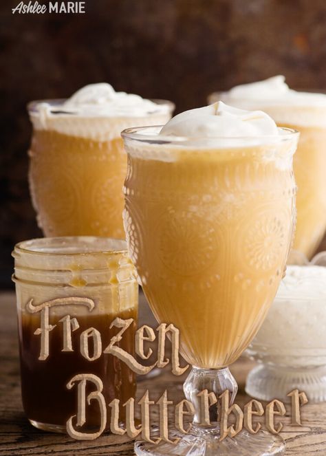 Frozen Butter Beer Recipe Harry Potter, Frozen Butterbeer Recipe, Beer Cake Tower, Dip For Beer Bread, Frozen Butterbeer, Beer Can Cakes, Harry Potter Butterbeer, Oven Baked Bread, Harry Potter Watch